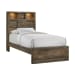 Bailey - Twin Bookcase Panel 3 Piece Bedroom Set - Walnut