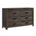 Eleanor - 6-Drawer Dresser - Mocha Gray