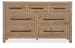 Vineyard Row - Seven-Drawer Dresser - Light Brown