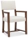 Driftwood - Upholstered Arm Chair (Set of 2) - Beige / Worn Saddle