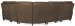 MS - Julian Six-Piece Power Reclining Sectional - Dark Brown