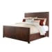 Jax - Queen Platform Storage 4 Piece Bedroom Set - Walnut