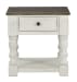 Havalance - White / Gray - Square End Table