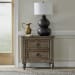 Americana Farmhouse - 2 Drawer Nightstand With Charging Station - Dusty Taupe