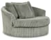 Lindyn - Fog - Oversized Swivel Accent Chair