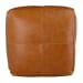 Kona - Leather Pouf - Chestnut