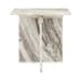 Bexly - Marble Square End Table - Gray