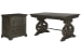 Bellamy - Writing Desk With Lateral File Cabinet - Peppercorn