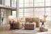 Bandon - Toffee - 3 Pc. - 2-Piece Sectional With Laf Loveseat, Ottoman