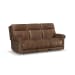 Alexander - Power Reclining Sofa With Console, Power Headrest & Lumbar - Khaki Brown