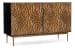 Melange - Fingerprints 2-Door Credenza - Black / Gold