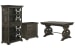Bellamy - Writing Desk With Lateral File Cabinet And Bookcase - Peppercorn