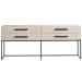 Dwell - Metal Base Console - River Rock