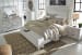 Kanwyn - Whitewash - 8 Pc. - Dresser, Mirror, Chest, King Panel Bed with Storage Bench, 2 Nightstands