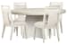 Lorelei - Extendable 54" Round Dining Table With 4 Side Chairs - Misty Cloud
