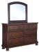Porter - Rustic Brown - Dresser, Mirror