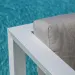 Newport - Club Chair, No Welt - Cast Silver / White