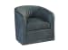 Los Altos - Colton Leather Swivel Chair - Dark Gray