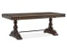 Durango - Extendable Trestle Dining Table With 4 Upholstered Side Chairs And 2 Host Chairs - Willadeene Brown / Gray