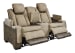 Next-Gen Durapella - Sand - Power Reclining Loveseat With Console/Adj Headrest