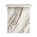 Bexly - Marble Square End Table - Gray
