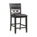 Amherst - Counter Height 5 Piece Dining Set-Table And Four Faux Leather Side Chairs - Walnut