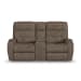 Strait - Power Reclining Loveseat With Console & Power Headrests - Dark Brown