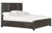 Abington - Panel Bed With Storage King - Weathered Charcoal