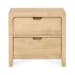 Laguna - Mango Wood 2 Drawer Nightstand - Natural