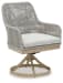 Seton Creek - Swivel Chair With Cushion (Set of 2) - Gray