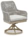 Seton Creek - Gray - Swivel Chair With Cushion (Set of 2)