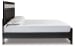 Kaydell - Black - King Upholstered Panel Platform Bed
