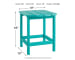 Sundown Treasure - Turquoise - Rectangular End Table