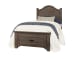 Bungalow Twin Arch Storage Bed Finish Shown - Folkstone(Driftwood)
