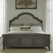 Paradise Valley - King Upholstered Bed - Saddle Brown