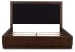 Dilenno - Dark Brown - King Upholstered Panel Bed