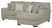 Middleton - 2 Pieces Sofa Chaise With Right Side Facing Chaise - Cement