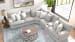 Abraxas - 6 Piece Upholstered Reclining Sectional With 3 Power Reclining Seats And Storage Console - Moonstruck