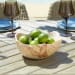 Sahara - Bloom Indoor-Outdoor Stone Bowl - Russet / Ivory / Sand