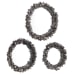Galena - Round Mirrors (Set of 3) - Dark Gray