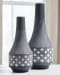 Dornitilla - Black / White - Vase Set (Set of 2)