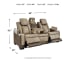 Next-Gen Durapella - Sand - Power Reclining Sofa/Adj Headrest