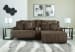 Top Tier - Chocolate - 3-Piece Reclining Sectional Sofa With Raf Press Back Chaise
