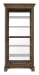Pulaski Accents - Sliding Door Curio With Glass Shelves And LED Light - Dark Brown