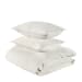 Talia - King Duvet Collection - Ivory/White