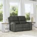 Linden - Power Reclining Loveseat With Power Headrests & Lumbar - Charcoal