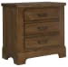 Cool Rustic - 3-Drawers Nightstand - Amber