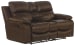Positano - Top Grain Italian Leather Reclining Console Loveseat - Cocoa