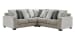 Ardsley - Pewter - Corner Loveseat 3 Pc Sectional