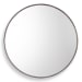 Agoura - 48" Round Mirror - Silver